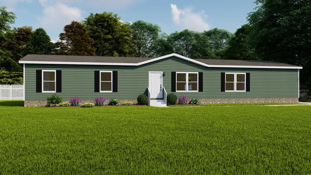The eagle 76 hero, elevation, and exterior home features