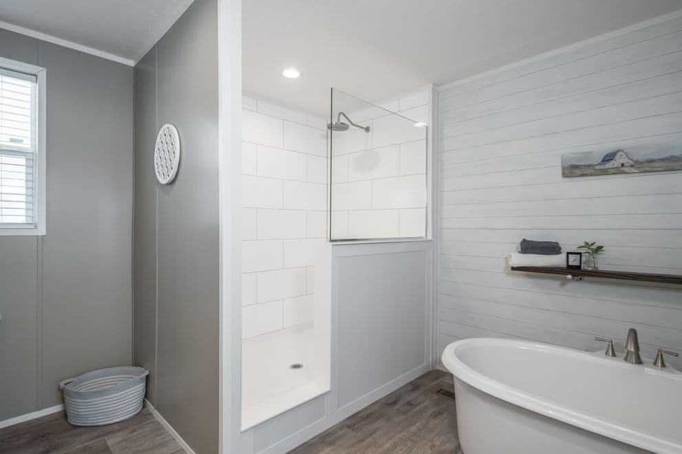 The reserve 60 bathroom home features