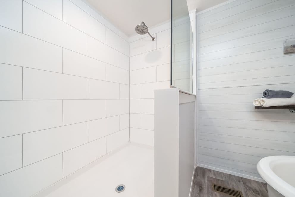 The reserve 60 bathroom home features
